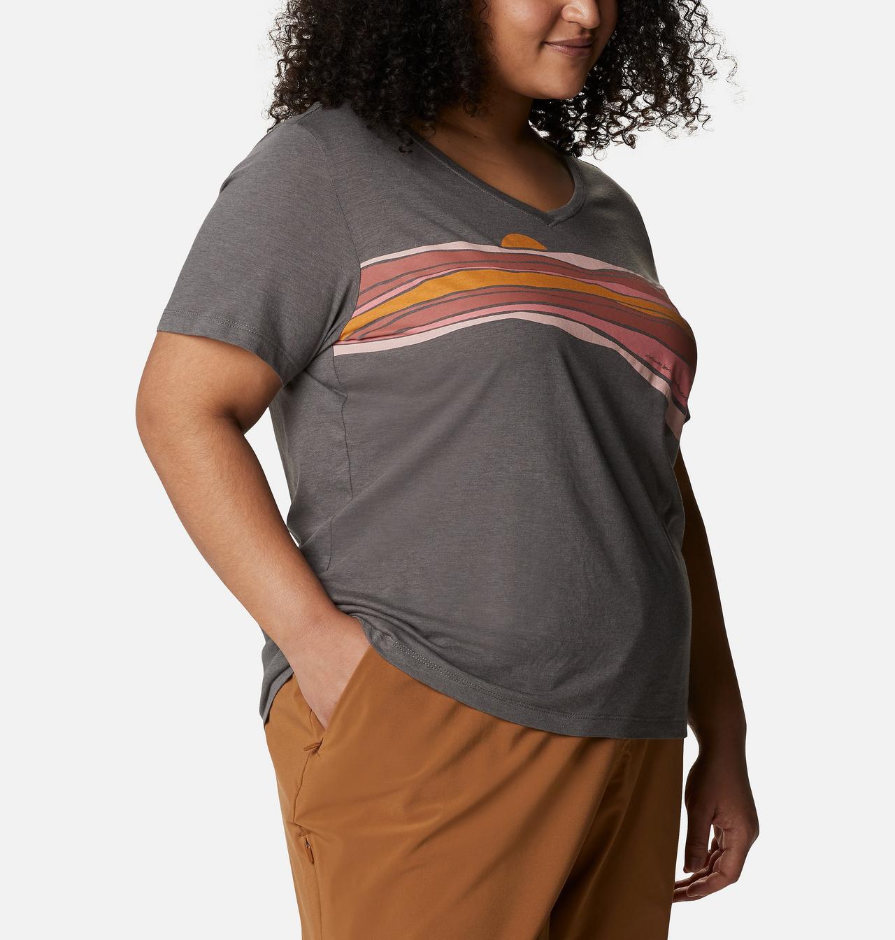 Women's Bluebird Day™ Relaxed V- Neck Shirt - Plus Size 5