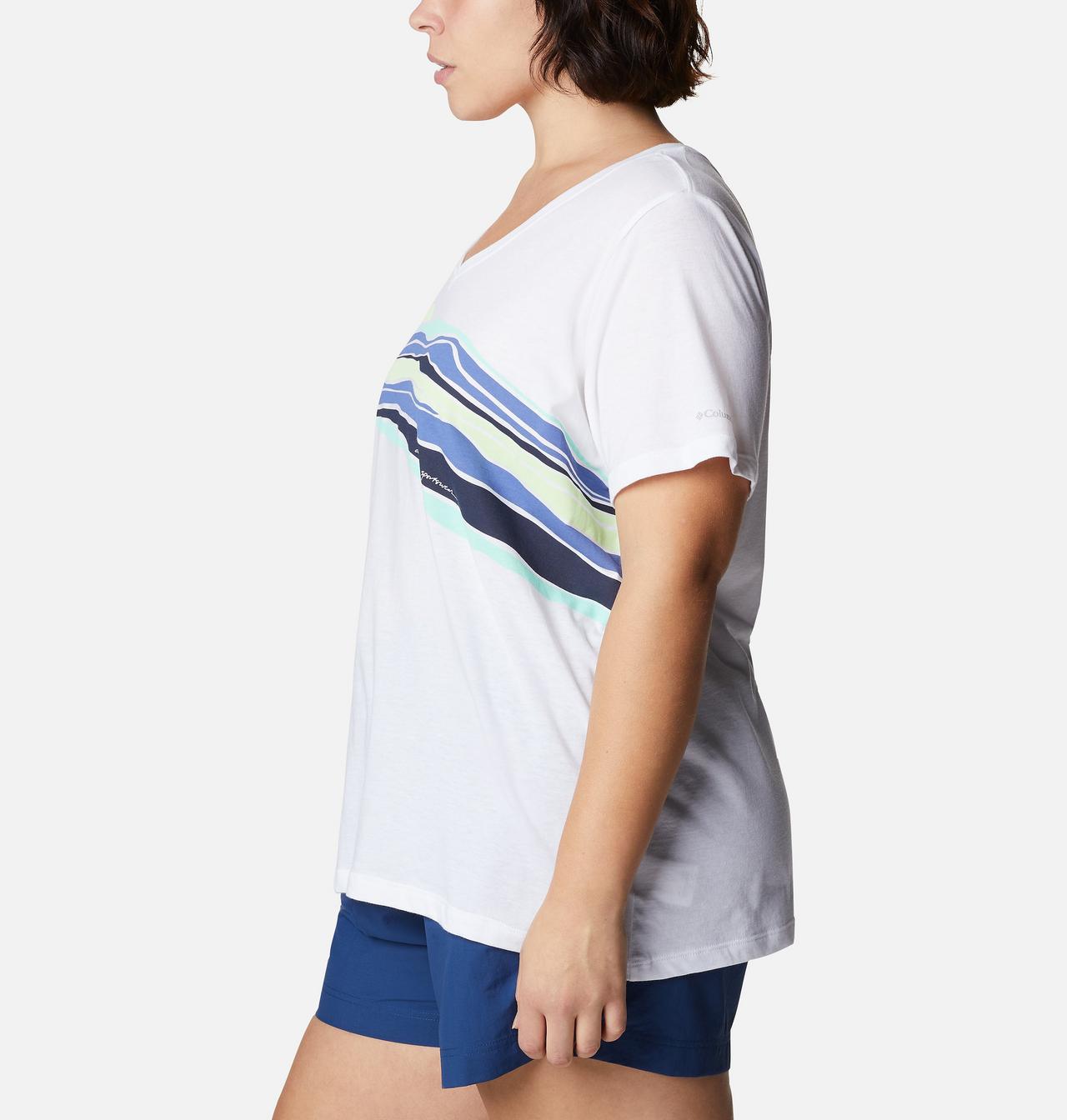 Women's Bluebird Day™ Relaxed V- Neck Shirt - Plus Size 3