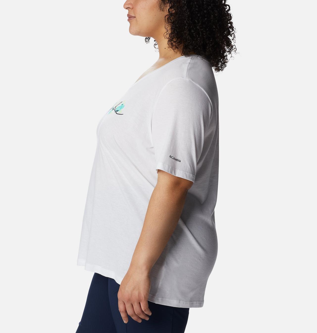 Women's Bluebird Day™ Relaxed V- Neck Shirt - Plus Size 3