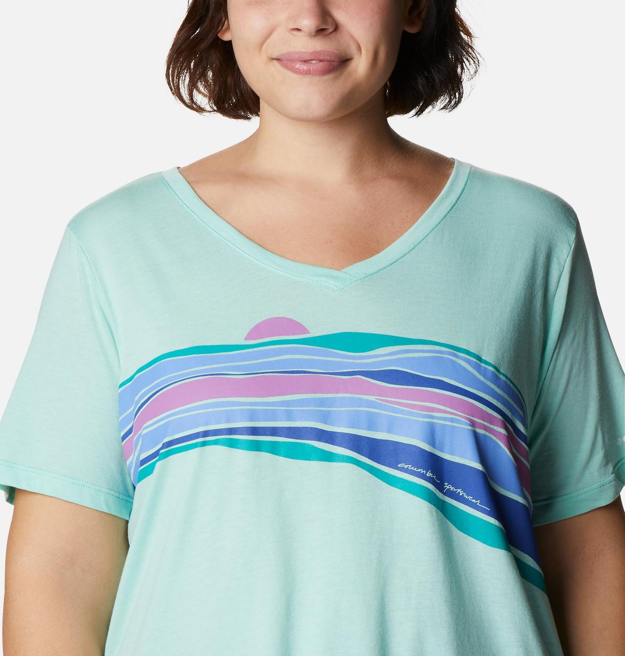 Women's Bluebird Day™ Relaxed V- Neck Shirt - Plus Size 4