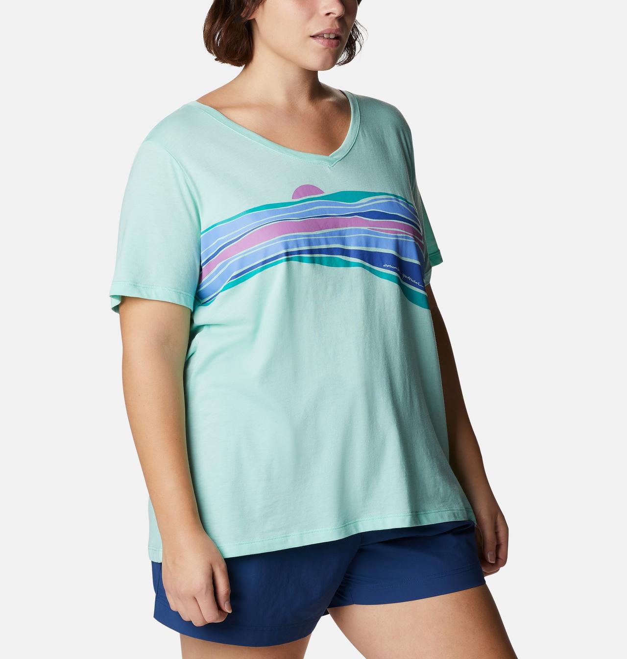 Women's Bluebird Day™ Relaxed V- Neck Shirt - Plus Size 5