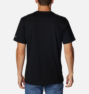 Men's Path Lake II Graphic T-Shirt, Color: Black, Peak 2 River Graphic, image 2