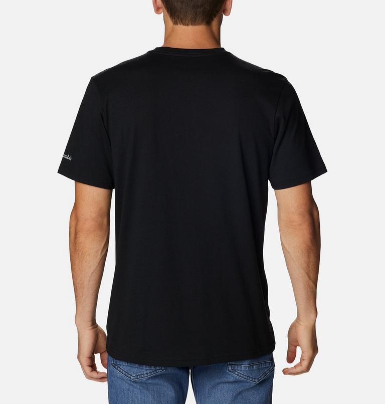 Camiseta estampada Path Lake II para hombre, Color: Black, Peak 2 River Graphic, image 2