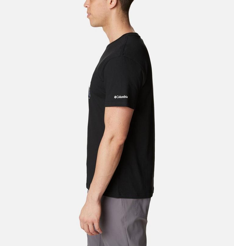 Men's Path Lake II Graphic T-Shirt, Color: Black, Scoped Range Graphic, image 3