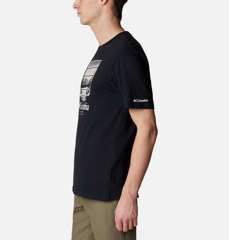 Men's Path Lake II Graphic T-Shirt, Color: Black, Colorful Vista, image 3