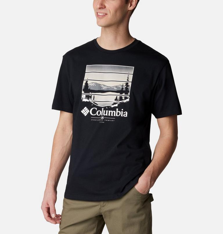 Men's Path Lake II Graphic T-Shirt, Color: Black, Colorful Vista, image 5