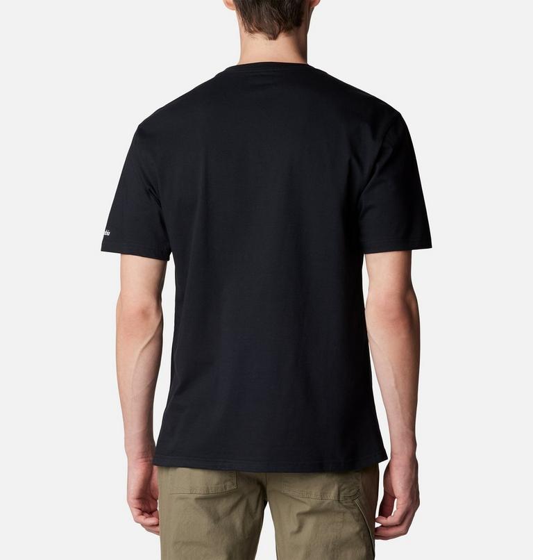 Men's Path Lake II Graphic T-Shirt, Color: Black, Colorful Vista, image 2
