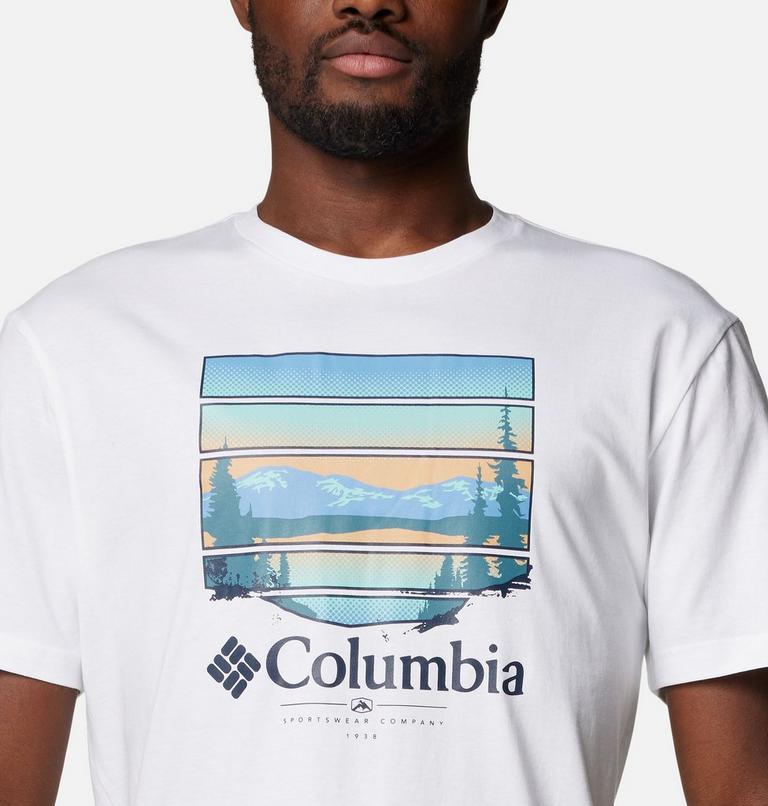 Path Lake Graphic Tee II, Color: White, Colorful Vista, image 4
