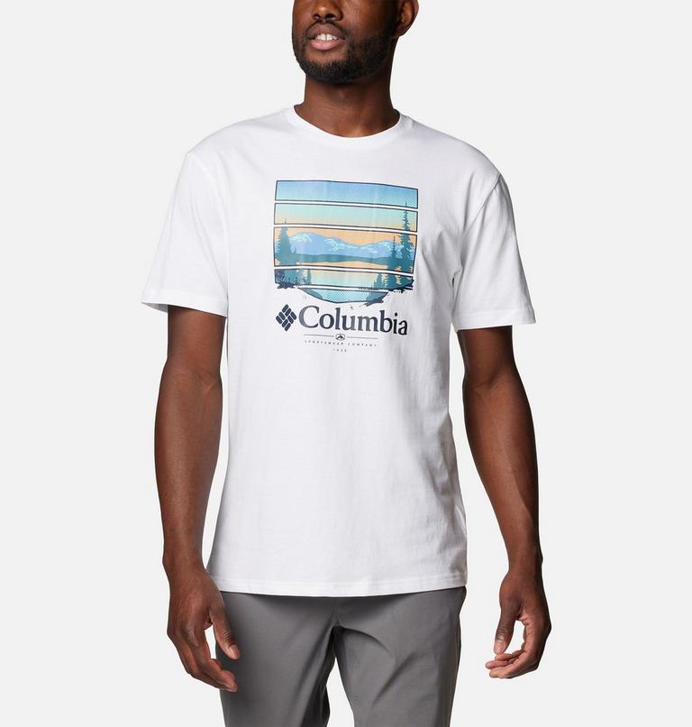 Path Lake Graphic Tee II, Color: White, Colorful Vista, image 1