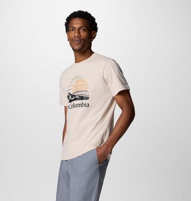 Men's Path Lake II Graphic T-Shirt, Color: Dark Stone, Peaceful Perspective, image 3