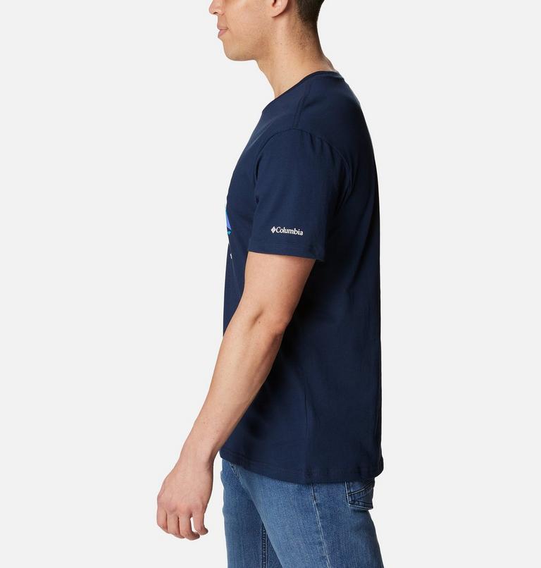 Men's Path Lake II Graphic T-Shirt, Color: Collegiate Navy, Scoped Range Graphic, image 3