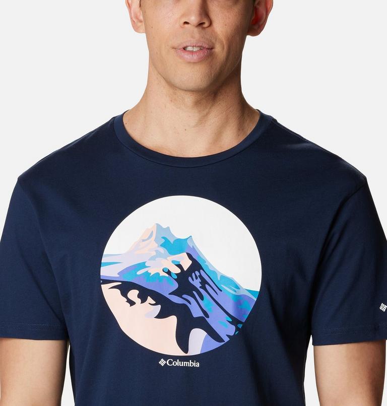 Men's Path Lake II Graphic T-Shirt, Color: Collegiate Navy, Scoped Range Graphic, image 4