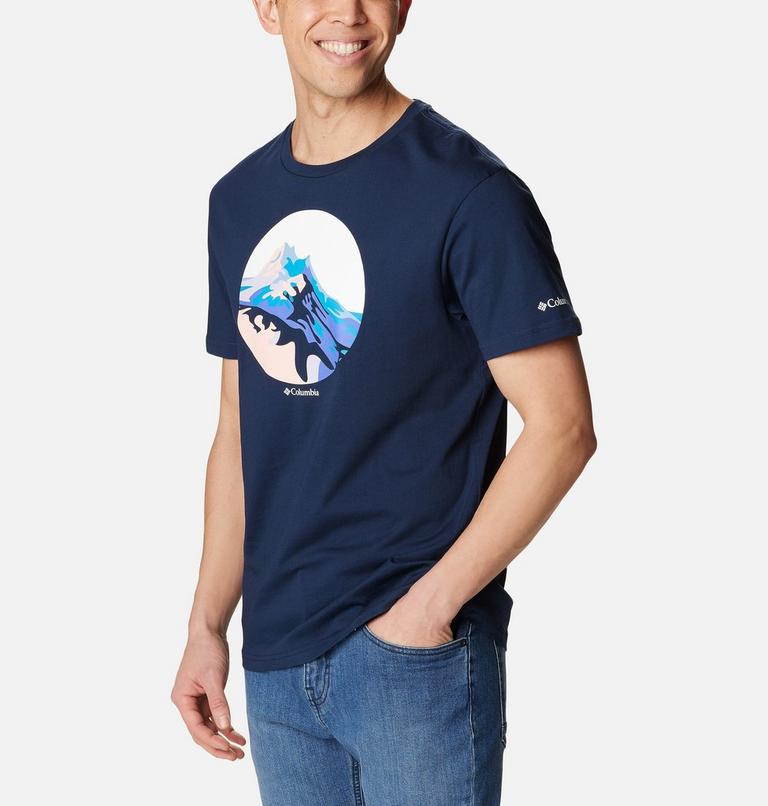 Men's Path Lake II Graphic T-Shirt, Color: Collegiate Navy, Scoped Range Graphic, image 5