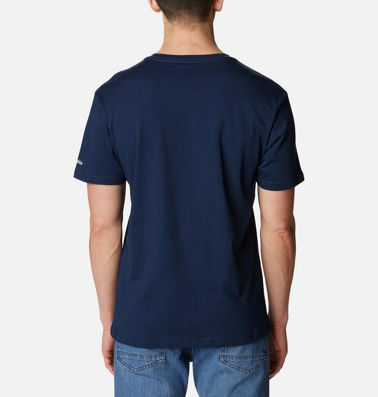 Men's Path Lake II Graphic T-Shirt, Color: Collegiate Navy, Scoped Range Graphic, image 2