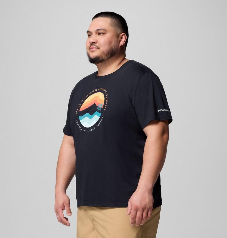 Path Lake Graphic Tee II, Color: Black, Circular Linescape, image 4