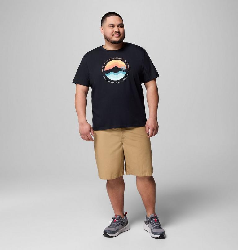 Path Lake Graphic Tee II, Color: Black, Circular Linescape, image 2