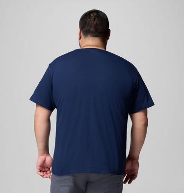 Men's Path Lake II Graphic T-Shirt - Extended Size, Color: Collegiate Navy, Circular Linescape, image 3