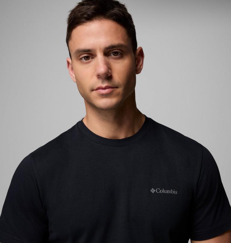 T-shirt in cotone biologico Rapid Ridge II da uomo, Color: Black, Amazing Heights, image 5
