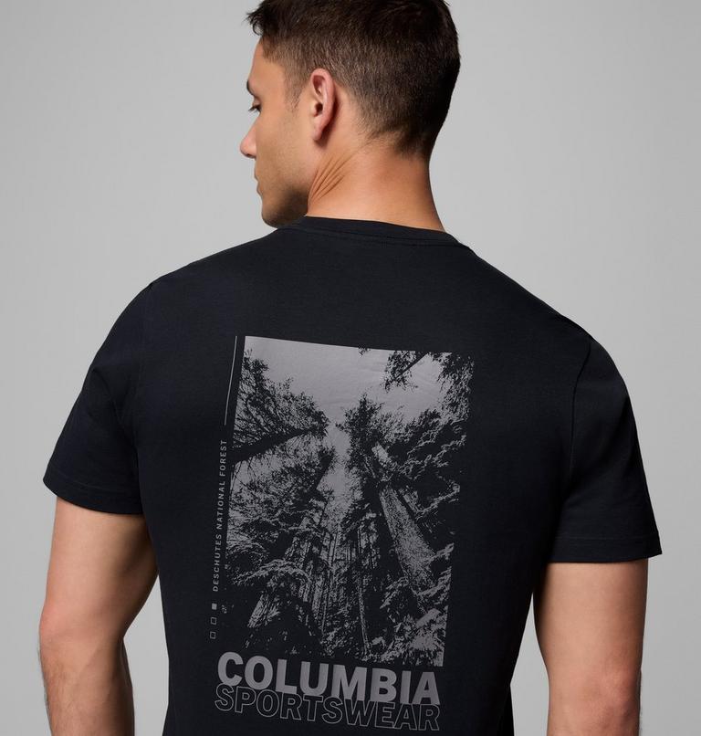 T-shirt in cotone biologico Rapid Ridge II da uomo, Color: Black, Amazing Heights, image 6