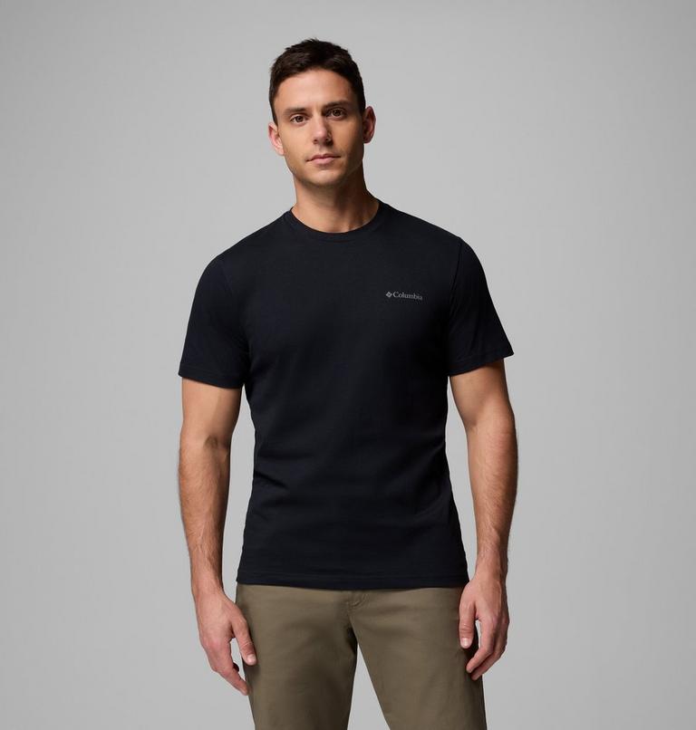 T-shirt in cotone biologico Rapid Ridge II da uomo, Color: Black, Amazing Heights, image 3