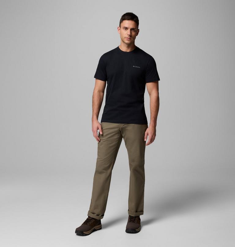 T-shirt in cotone biologico Rapid Ridge II da uomo, Color: Black, Amazing Heights, image 2