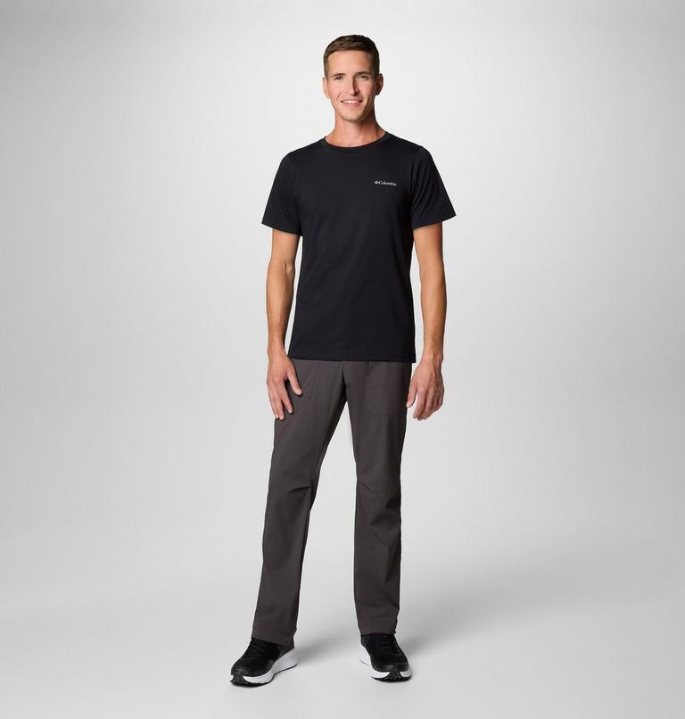 Men's Rapid Ridge II Organic Cotton T-Shirt, Color: Black, Button Badge, image 3