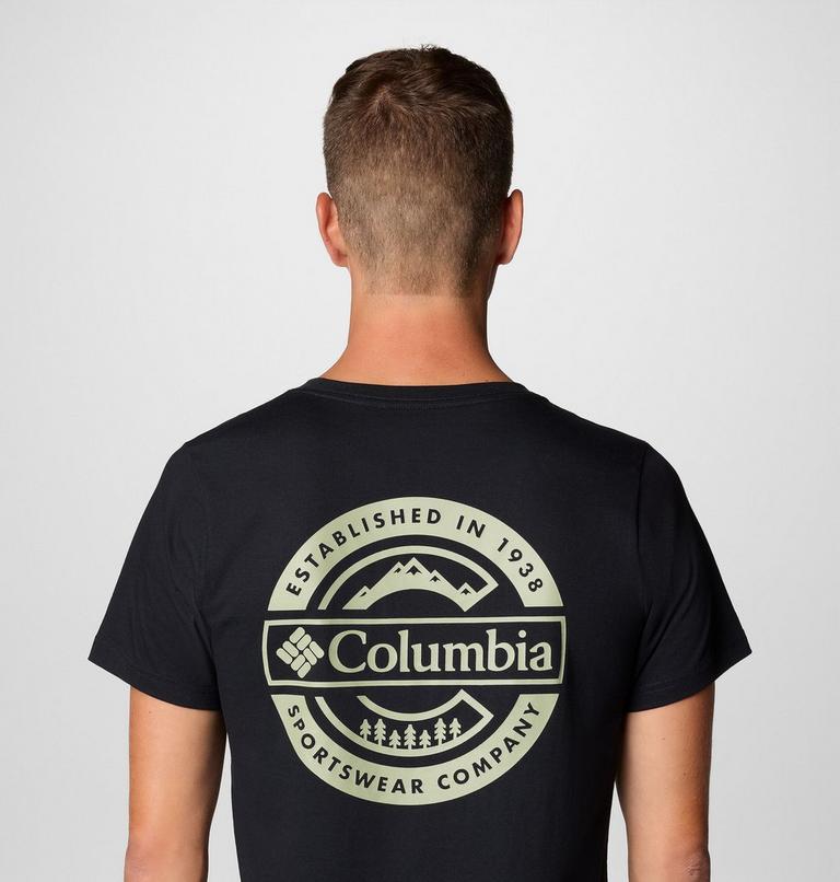 Men's Rapid Ridge II Organic Cotton T-Shirt, Color: Black, Button Badge, image 6