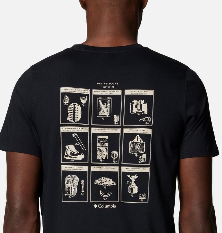 Men's Rapid Ridge II Organic Cotton T-Shirt, Color: Black, Camp Icons II, image 5
