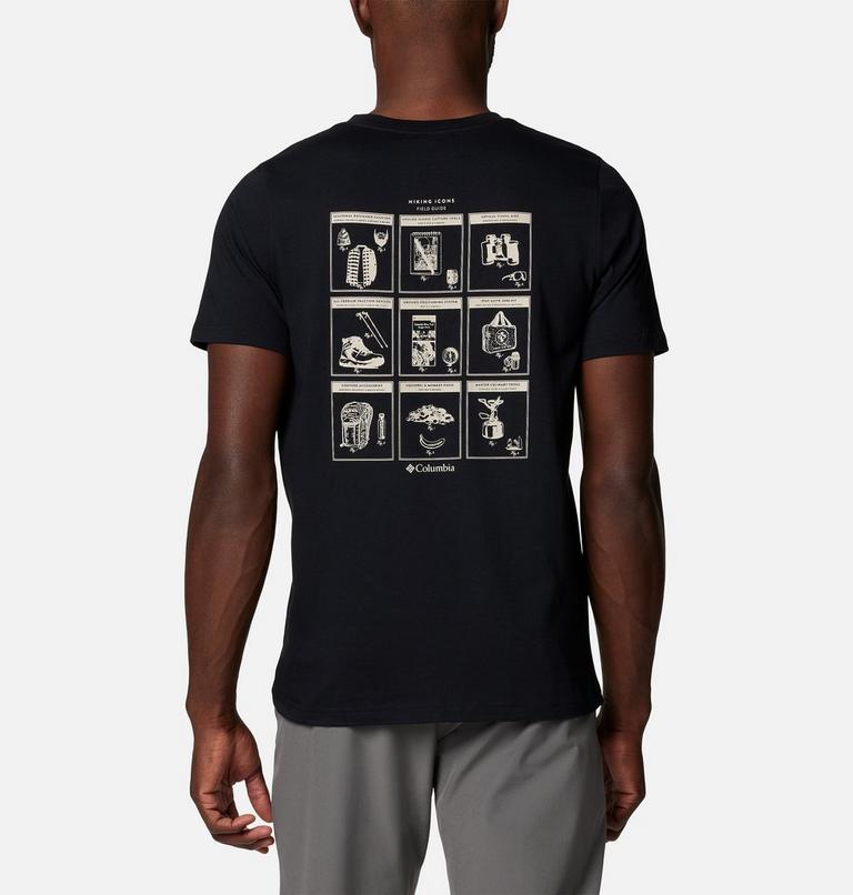 Men's Rapid Ridge II Organic Cotton T-Shirt, Color: Black, Camp Icons II, image 1