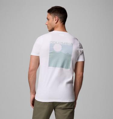 Men's Rapid Ridge II Organic Cotton T-Shirt, Color: White, Framed Landscape, image 1