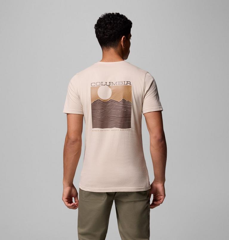 Rapid Ridge II Organic Cotton T-Shirt für Männer, Color: Dark Stone, Framed Landscape, image 1