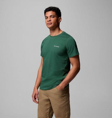 Men's Rapid Ridge II Organic Cotton T-Shirt, Color: Rain Forest, Amazing Heights, image 16