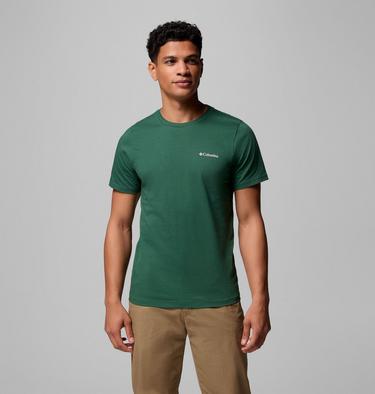 Men's Rapid Ridge II Organic Cotton T-Shirt, Color: Rain Forest, Amazing Heights, image 15