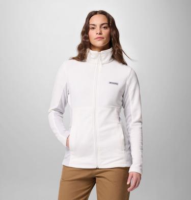 Chaqueta de forro polar Basin Trail III para mujer, Color: Sea Salt, Nimbus Grey, image 7