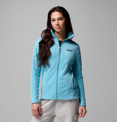 Chaqueta de forro polar Basin Trail III para mujer, Color: Vintage Blue, image 3