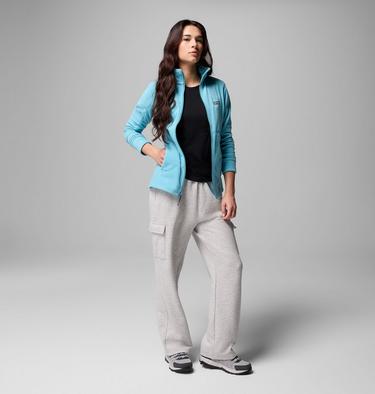 Chaqueta de forro polar Basin Trail III para mujer, Color: Vintage Blue, image 4