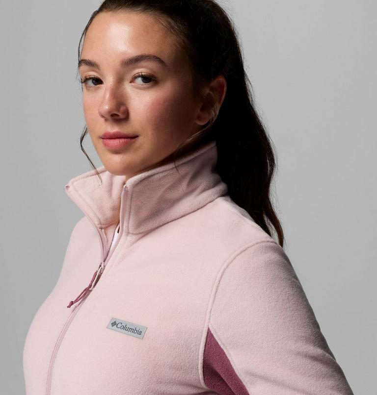 Women's Basin Trail III Fleece Jacket, Color: Mineral Pink, Antique Mauve, image 6
