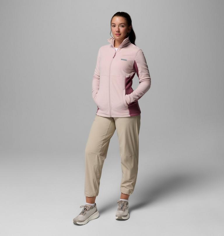 Women's Basin Trail III Fleece Jacket, Color: Mineral Pink, Antique Mauve, image 2