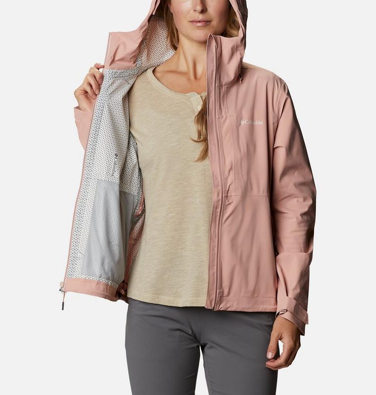 Women’s Ampli-Dry Waterproof Shell Walking Jacket - 2023 COLLECTION, Color: Faux Pink, image 5