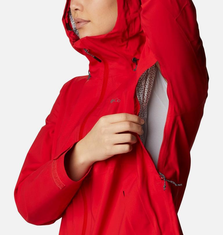 Women’s Ampli-Dry Waterproof Shell Walking Jacket - 2023 COLLECTION, Color: Bright Red, image 7