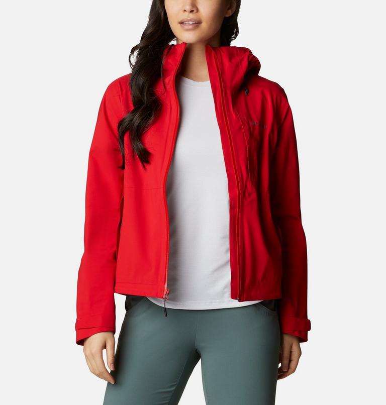 Women’s Ampli-Dry Waterproof Shell Walking Jacket - 2023 COLLECTION, Color: Bright Red, image 1