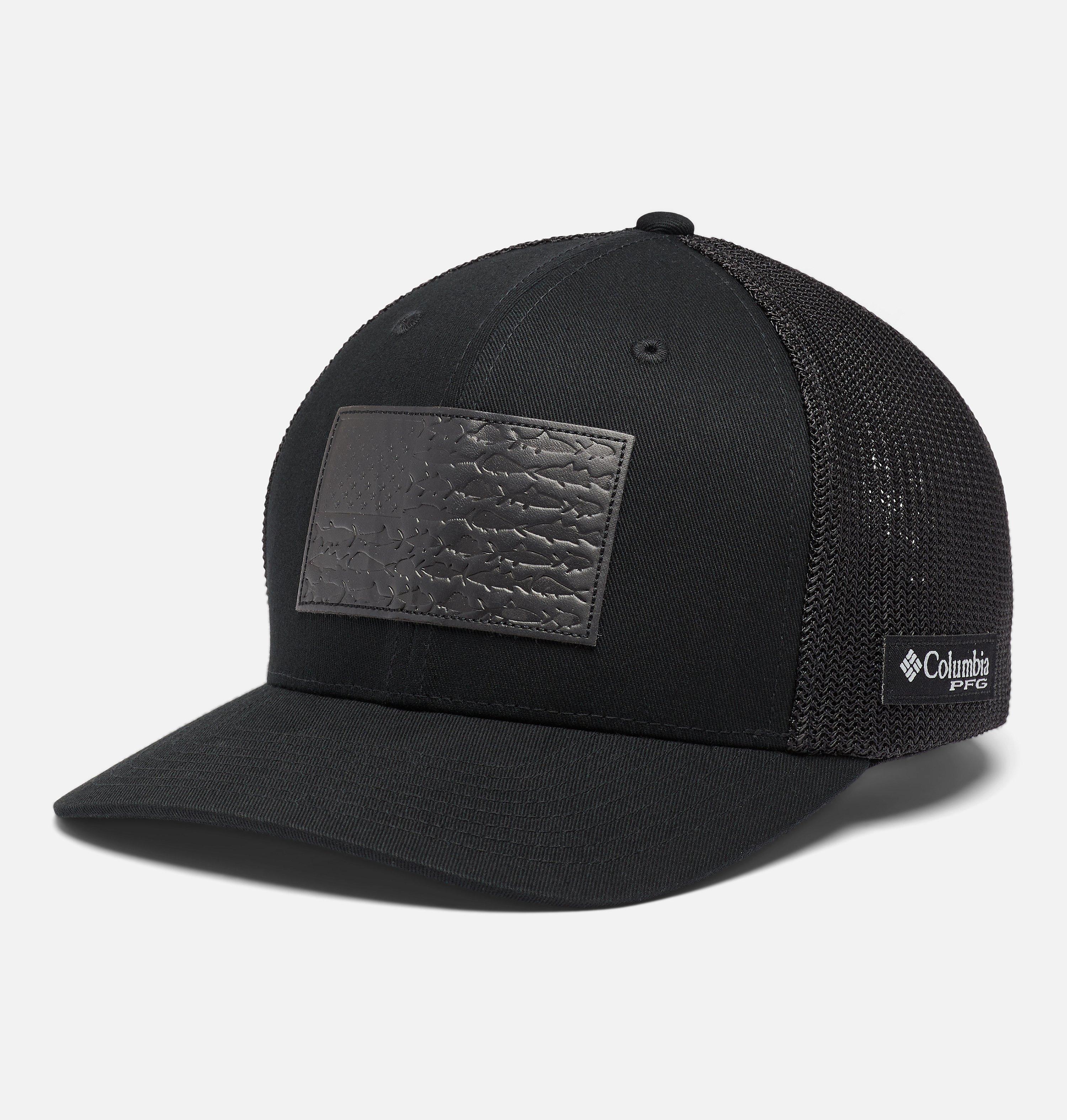 PFG Mesh Leather Fish Flag Ball Cap 1