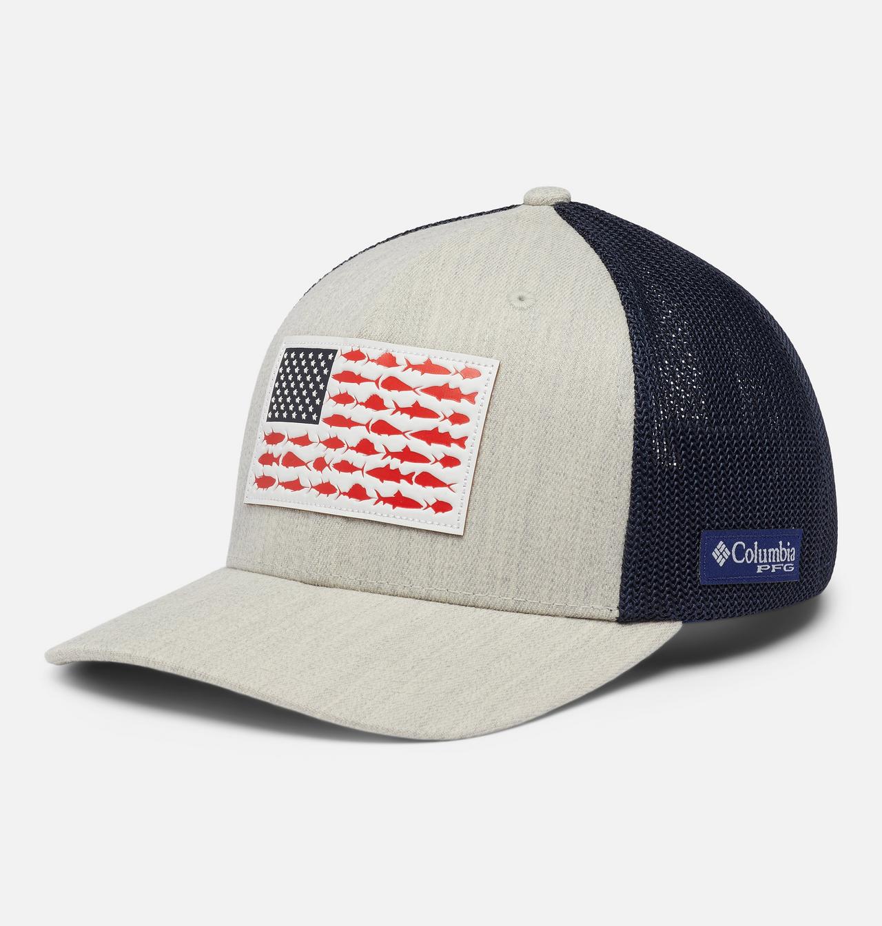 PFG Mesh™ Leather Fish Flag™ Ball Cap 1