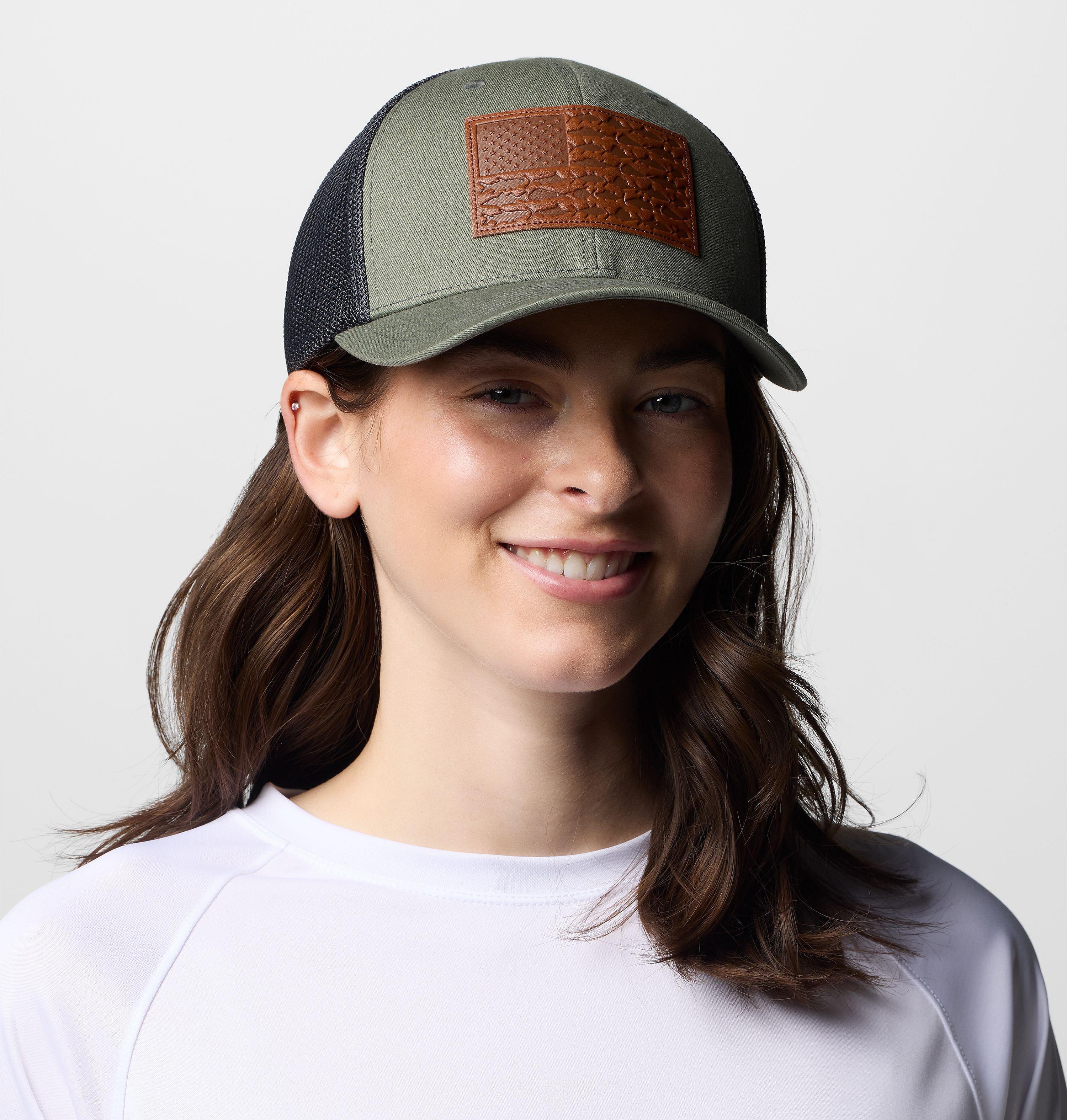 PFG Mesh Leather Fish Flag Ball Cap 4