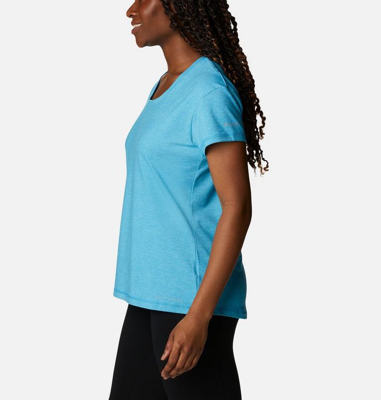 Women&rsquo;s Sun Trek Technical T-Shirt, Color: Blue Chill Heather, image 3