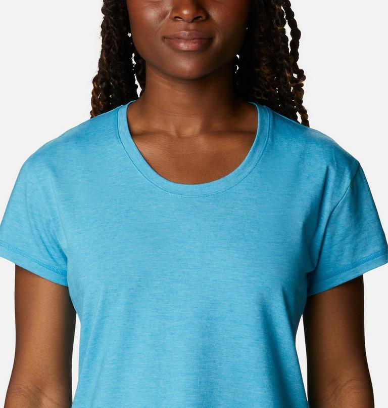 Women&rsquo;s Sun Trek Technical T-Shirt, Color: Blue Chill Heather, image 4