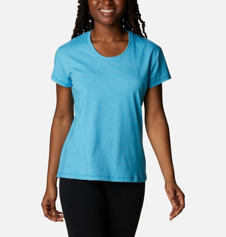 Women&rsquo;s Sun Trek Technical T-Shirt, Color: Blue Chill Heather, image 5