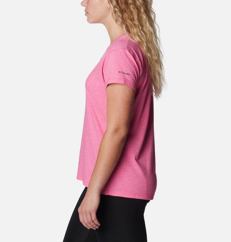Sun Trek SS Tee | 656 | XL, Color: Wild Geranium Heather, image 3