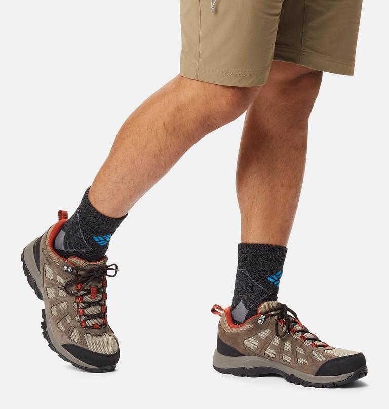 Zapatilla impermeable para caminar Redmond III para hombre, Color: Pebble, Dark Sienna, image 10