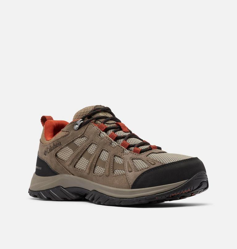 Zapatilla impermeable para caminar Redmond III para hombre, Color: Pebble, Dark Sienna, image 2